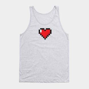 8bit Arcade Heart: Valentine’s Day 1Up Tank Top